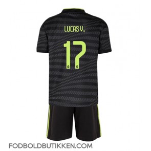 Real Madrid Lucas Vazquez #17 Tredjetrøje Børn 2022-23 Kortærmet (+ Korte bukser)